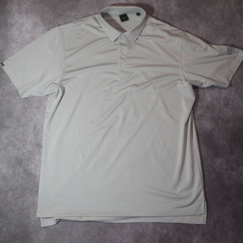 Dunning Golf Striped Performance Polo Shirt XL